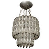 Hollywood Two Tier Cut Crystal Chandelier with Chromed Fittings