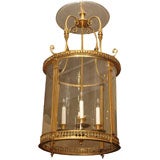 Hallenlaterne aus Goldbronze aus der Zeit