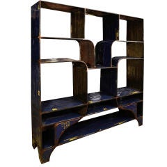 African Metal Etagere Inspired by Jean Prouve