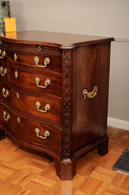 English 18th Century Mahogany Chippendale Dressing Chest