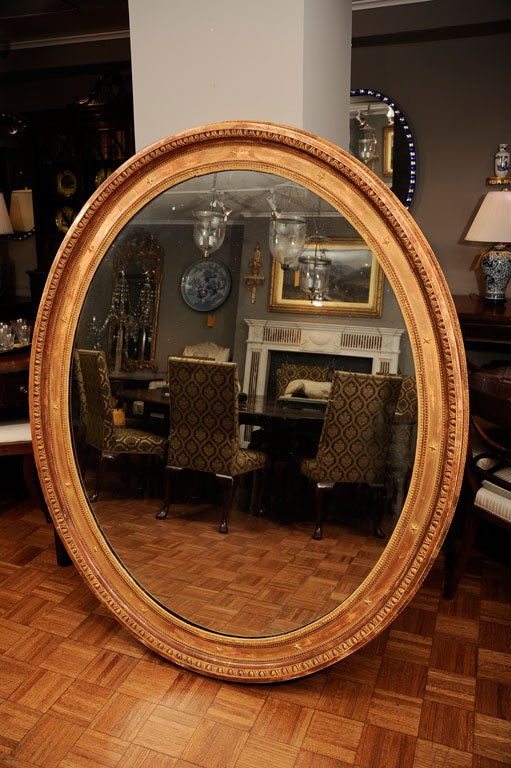 Regency Oval Gilt Mirror