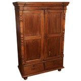 Antique Teak French Colonial Armoire