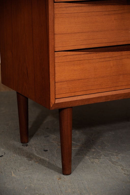 Charming solid teak secretary with vanity and storage. Very nicely detailed. Located at Las Venus @ ABC Home 646 602-3519.