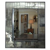 Architectural Segmented Antique Glass Mirror