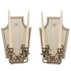 Mirrored Back Wall Sconces 'Sold as Pair' 6