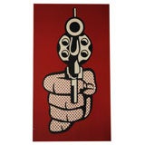 ROY LICHTENSTEIN SILK SCREEN FROM BANNER