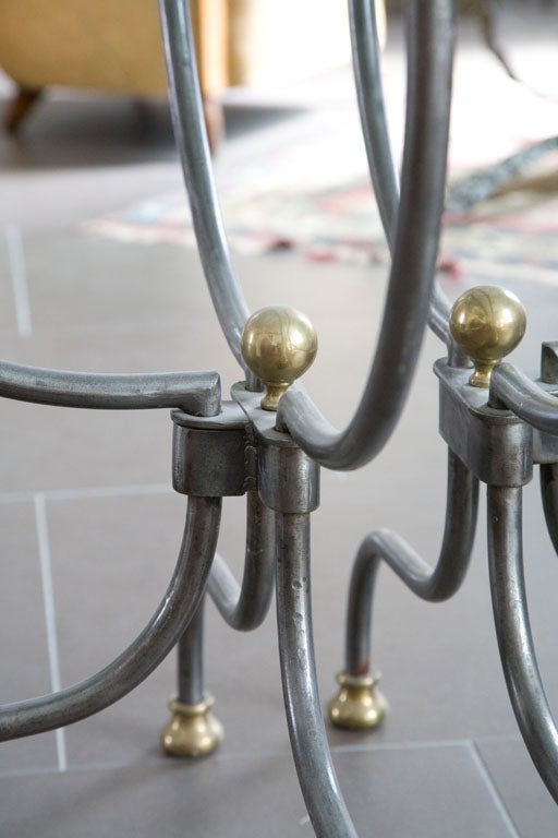 1980's Semi Circular End Tables In Fair Condition In Los Angeles, CA