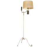 FRENCH WROUGHT IRON FAUX PETROL FLOOR LAMP
