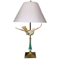 Vintage Bird Form Lamp by Pepe Mendoza