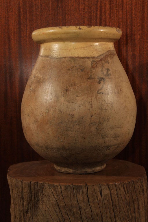 French Provincial Biot Olive Jar