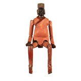Chinese Carved & Painted Wood Puppet
