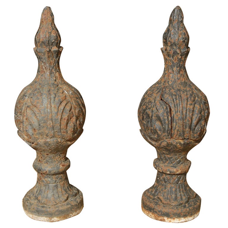 Gate Finials 4 For Sale on 1stDibs
