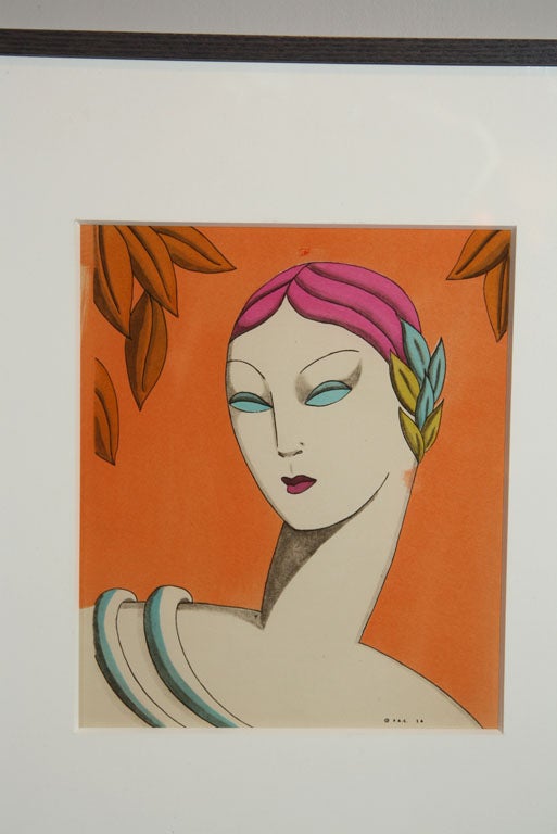 20th Century Set of French Art Deco Prints For Sale