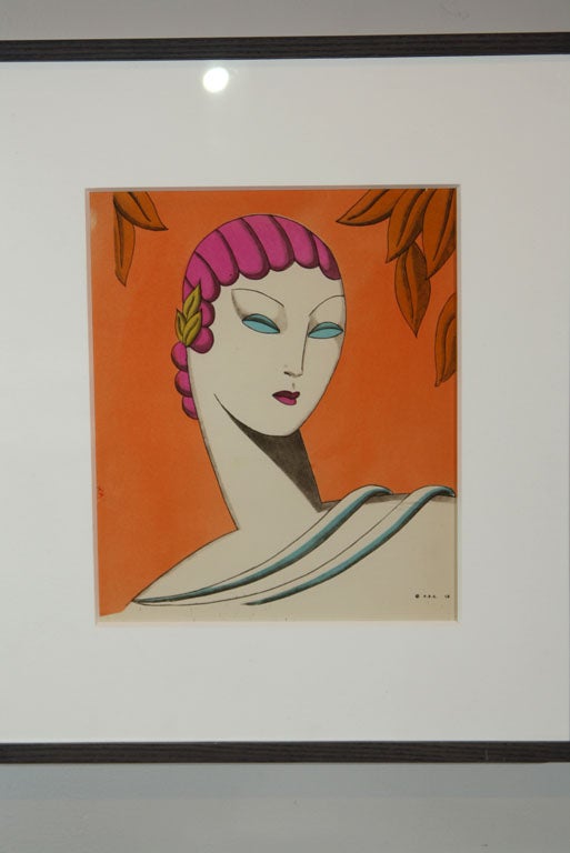Set of French Art Deco Prints For Sale 1