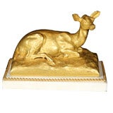 French Ormolu Figure of a Fawn