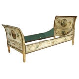 Antique An Italian Painted Daybed