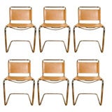 Vintage ART DECO SET of 6 CANTILEVER  CHAIRS BY MART STAM [1899-1986]