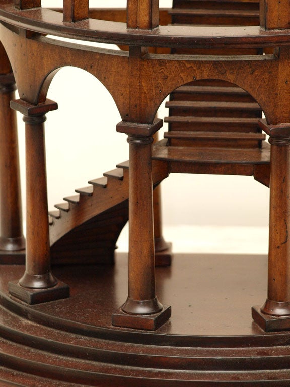Walnut Wooden Architectural Staircase Model