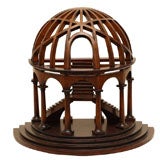 Vintage Wooden Architectural Staircase Model