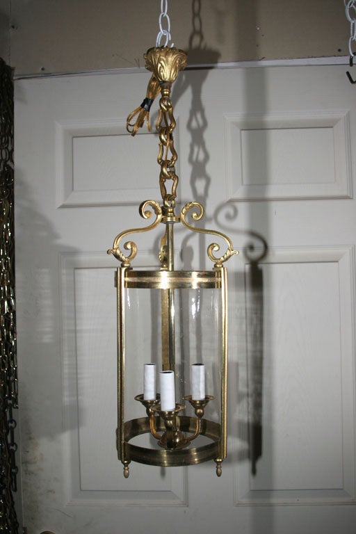 elegant bronze hall lantern