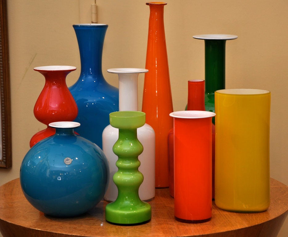 10 Pieces Vintage Swedish /Danish Art Glass