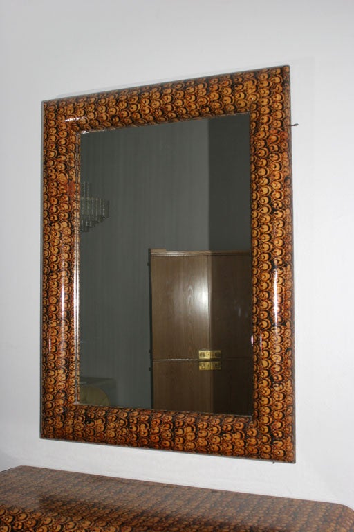 Late 20th Century 1970's Mint Karl Springer Wall Console & Mirror
