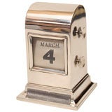 Antique Sterling Silver Perpetual Calendar and Matchstriker