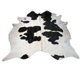 Black and White Abstract Expressionist Calfskin