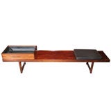 Rosewood Entryway Bench by Torbjorn Afdal