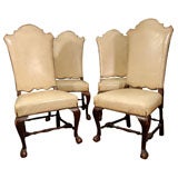 Set of Nine Anglo-Iberian High-Back Dining Chairs