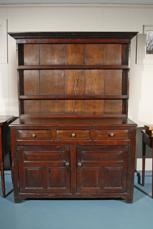 Georgian Yorkshire Oak Dresser For Sale