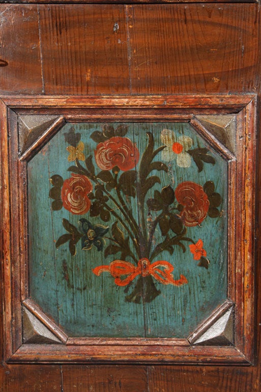 antique painted cupboard