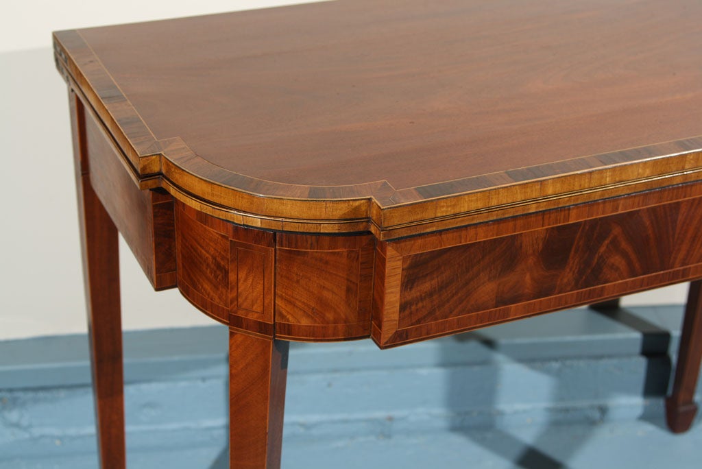 William IV English Mahogany Game Table