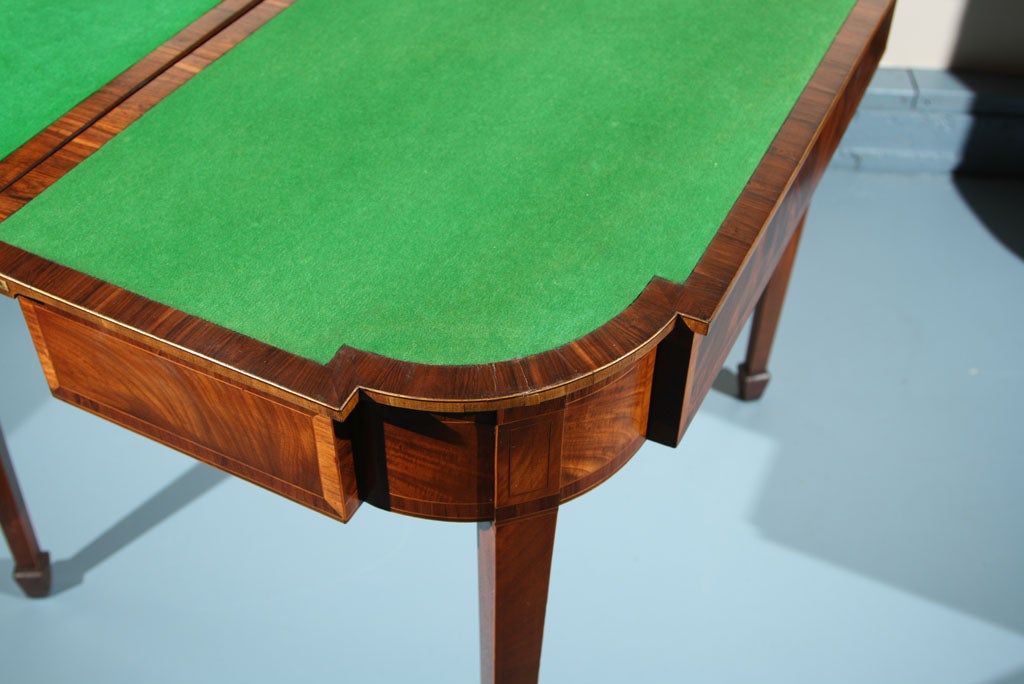 English Mahogany Game Table 1