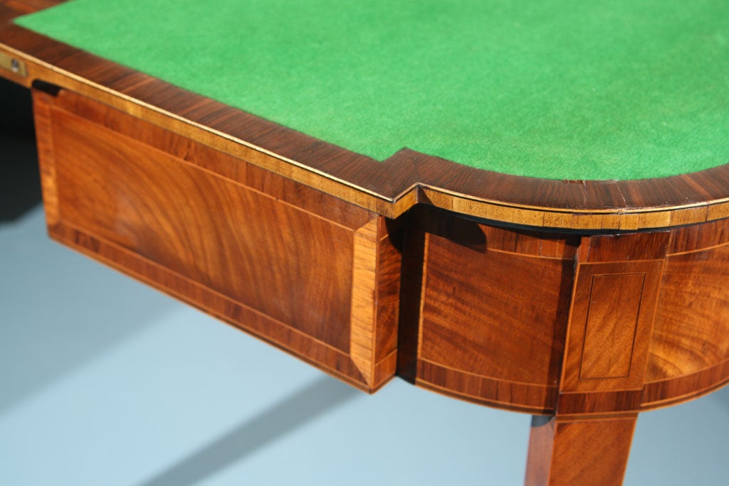 English Mahogany Game Table 2