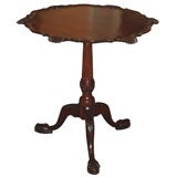 Antique Irish mahogany piecrust table.