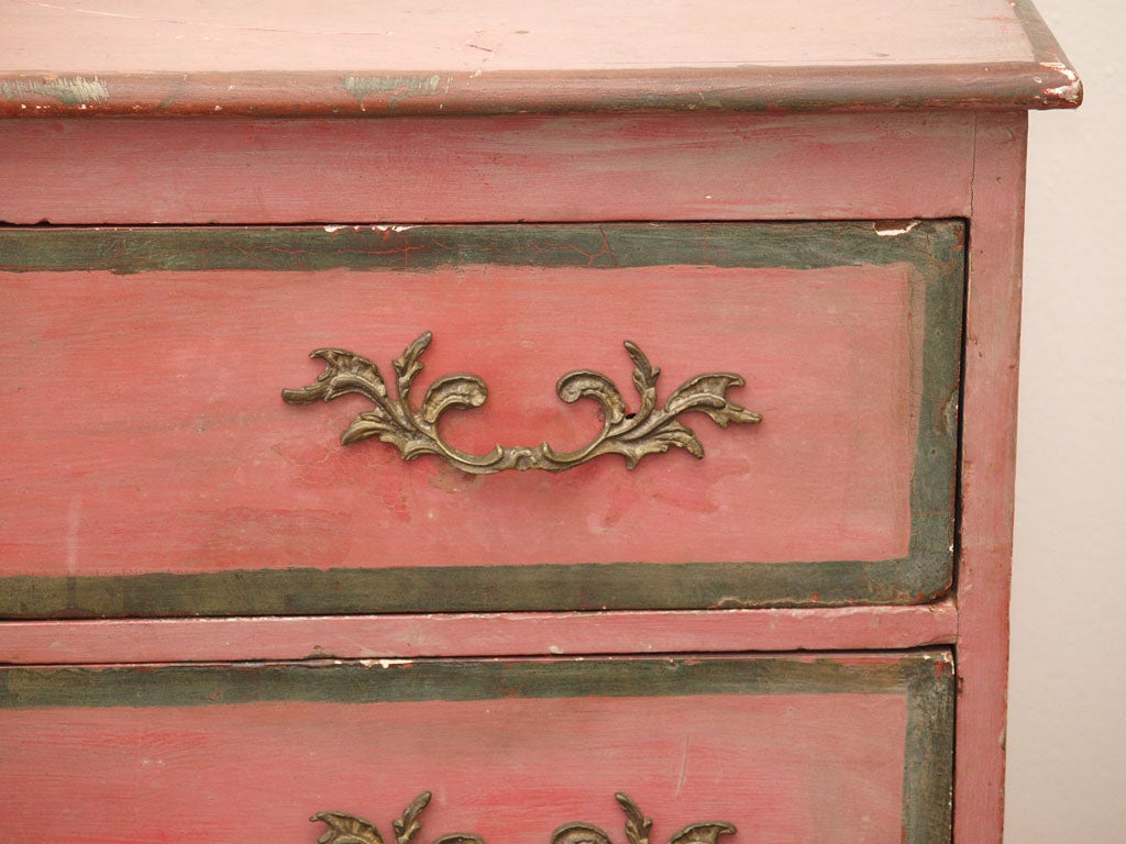 Antique French Deep Pink Dresser or Commode 2