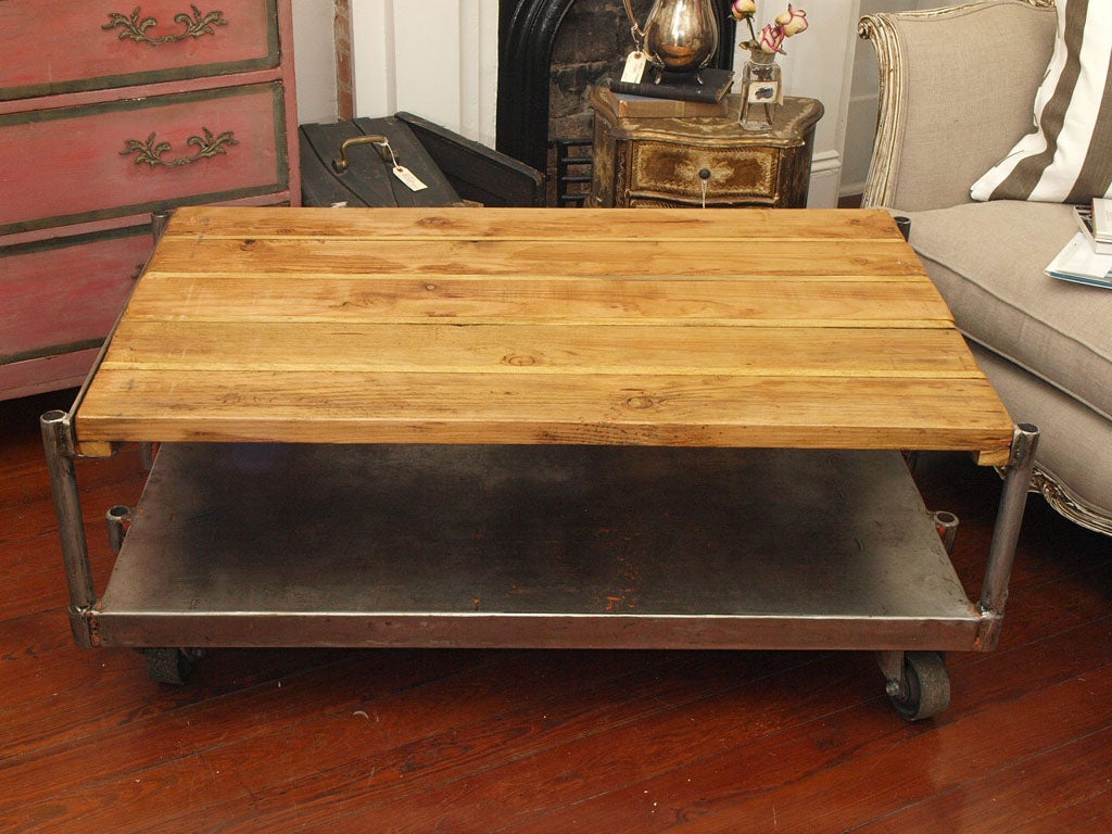 American Original Industrial Factory Cart - Coffee Table