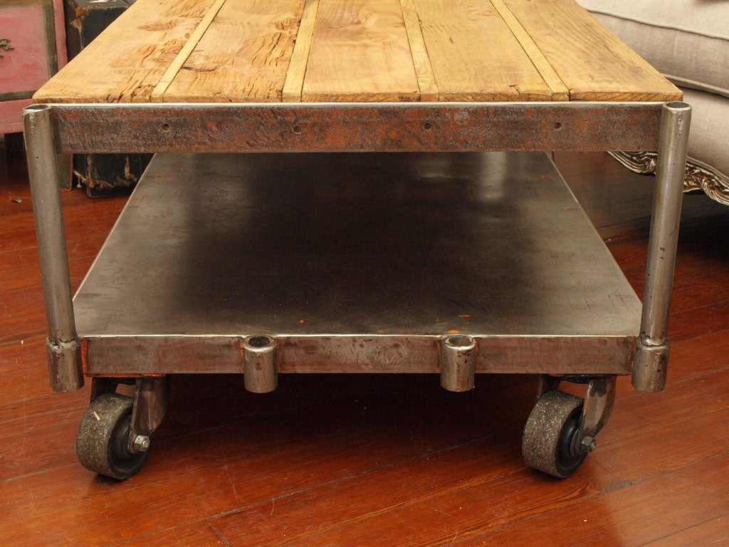 Original Industrial Factory Cart - Coffee Table 4