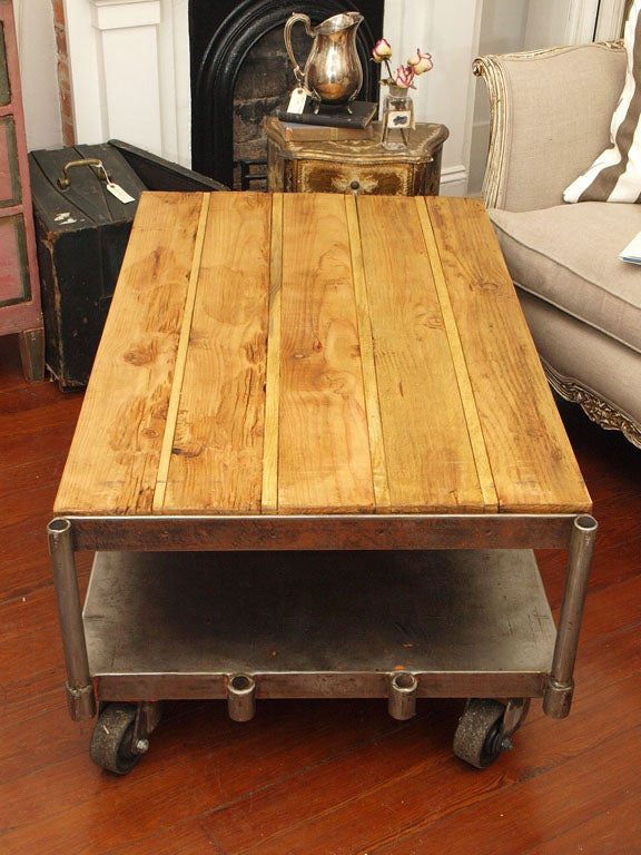 Original Industrial Factory Cart - Coffee Table 5