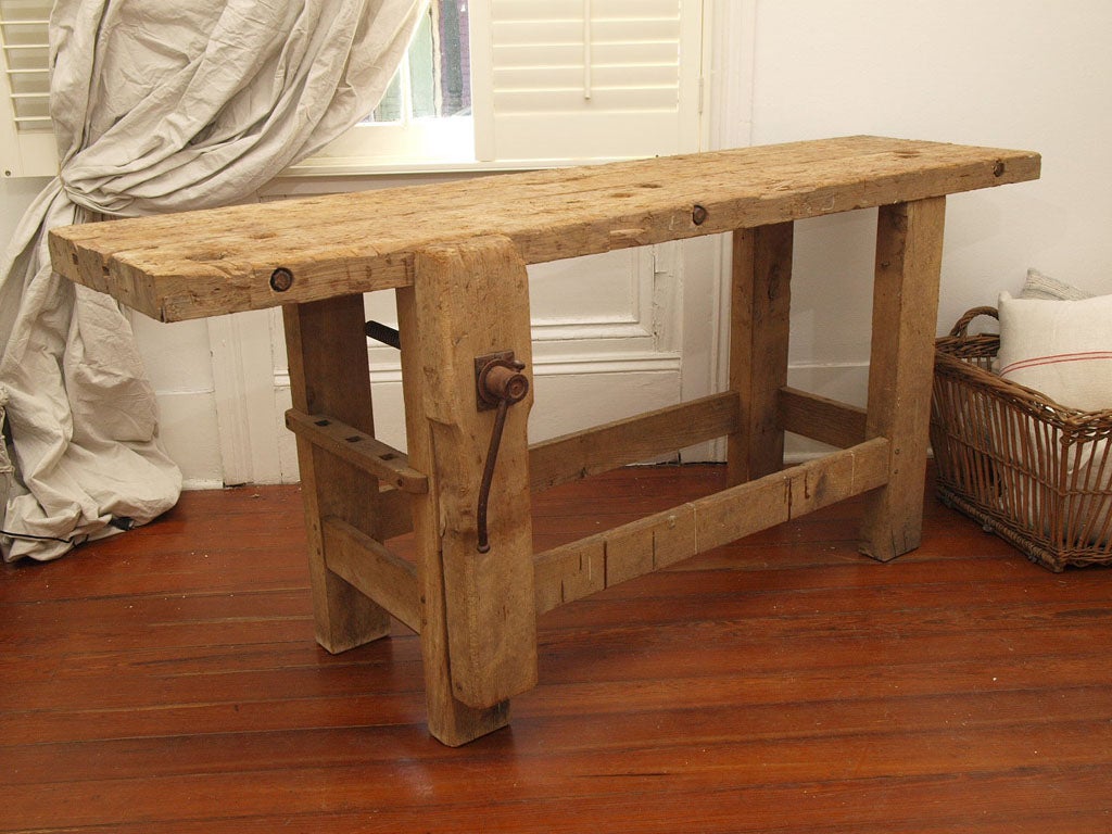 19th c. Carpenter's Work Bench (Console)