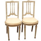 Pair of Antique Swedish Parlor Chairs