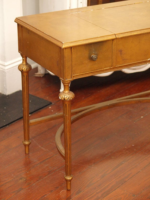 French Gilded Louis XVI Style Desk or Vanity
