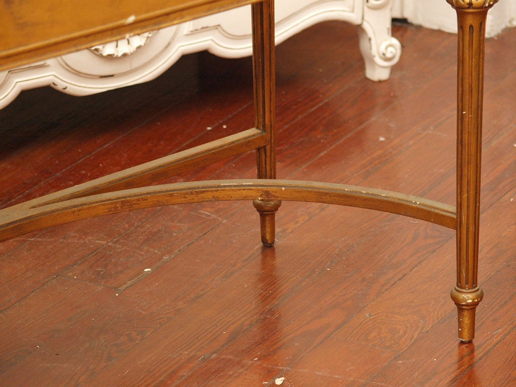 Gilded Louis XVI Style Desk or Vanity 3