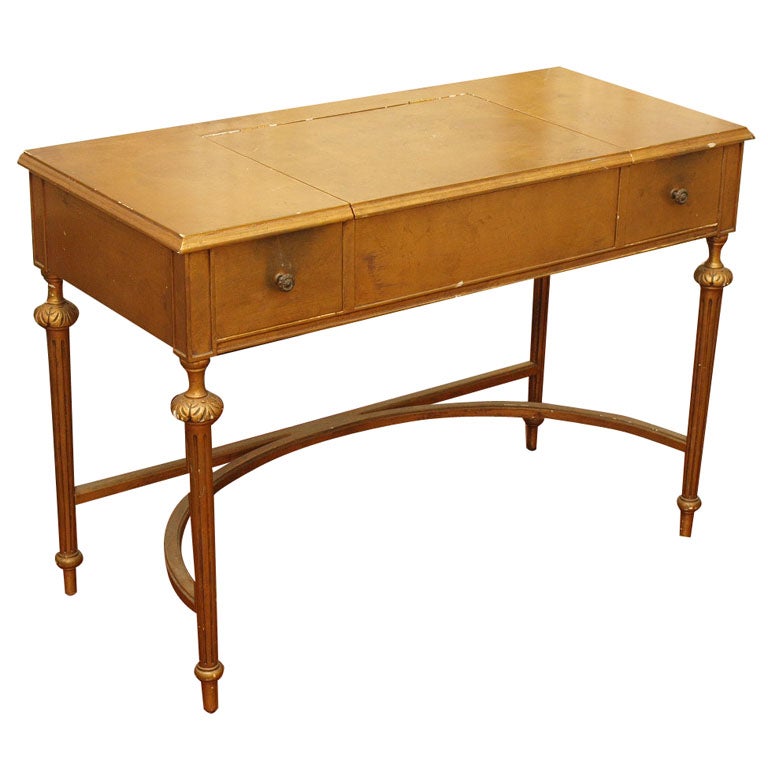 Gilded Louis XVI Style Desk or Vanity