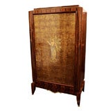 Fine Art Deco Lacquer  and Palissander Cabinet