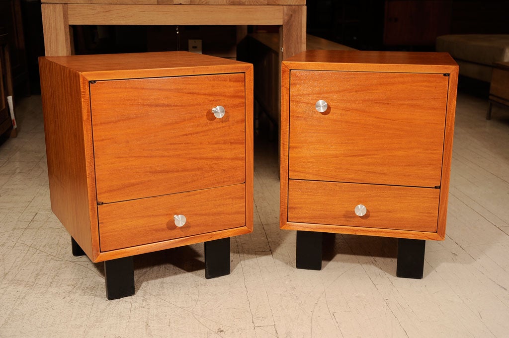 Pair of George Nelson primavera bedside tables-basic series 3