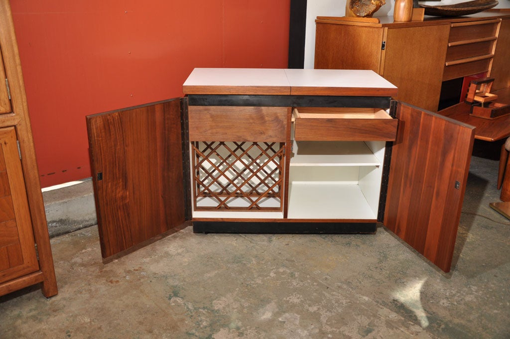 American Walnut Rolling Bar by Dillingham
