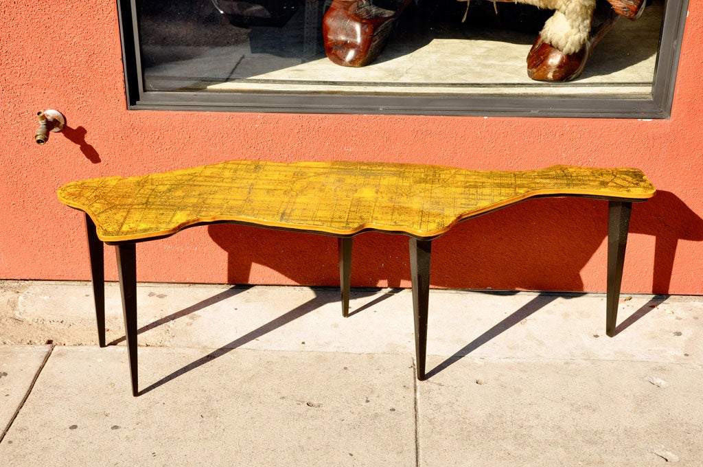 A Map of Manhattan Coffee Table by Doug Edge 1