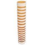 Decorative striped glass vase